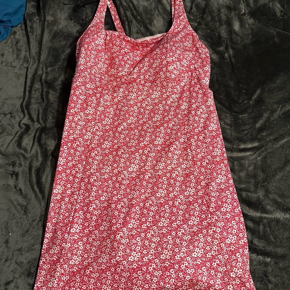 Floral Pink Sleeveless Dress